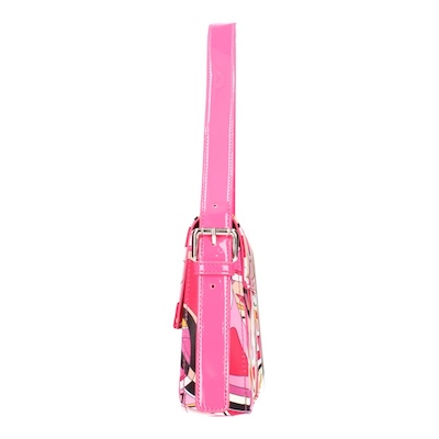 Left side view of #10522 PINK/RED/PURPLE/BLACK MULTI