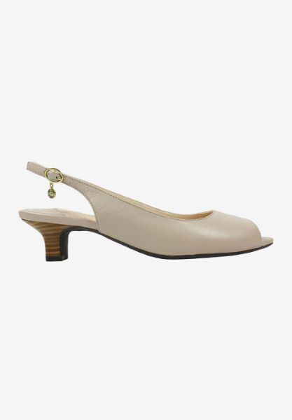 Right side view of Aldene Nude Kidskin