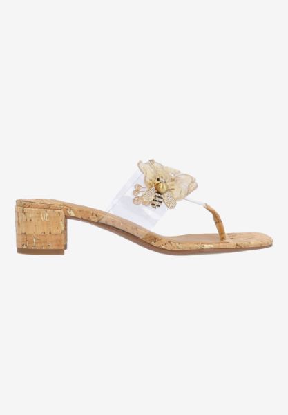 Right side view of Beeutiful CLEAR/NATURAL/GOLD CORK