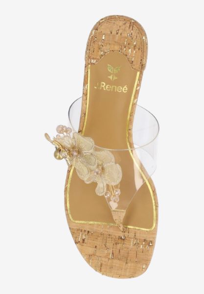 Top view of Beeutiful CLEAR/NATURAL/GOLD CORK