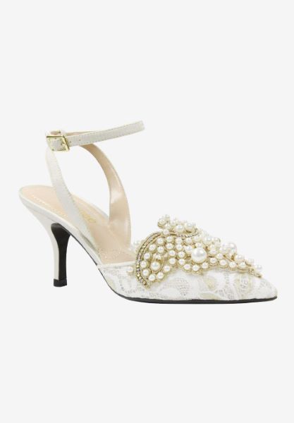 Front view of Desdemona Ivory Gold Multi