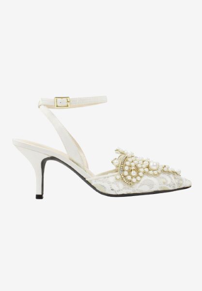 Right side view of Desdemona Ivory Gold Multi