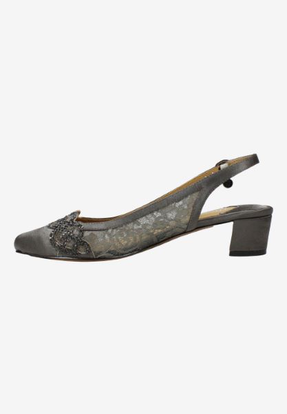 Left side view of Faleece Dark Gray