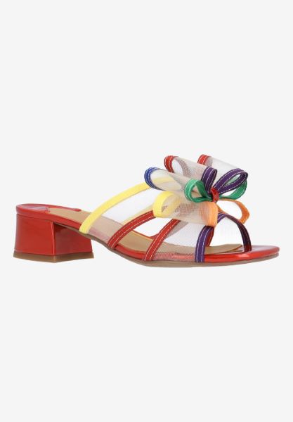 Front view of Finola BRIGHT MULTI MESH/GROSGRAIN