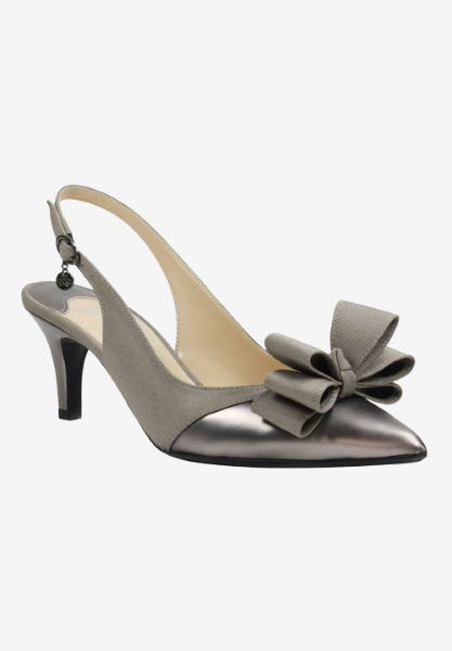 Front view of Gabino Pewter Powder Metallic