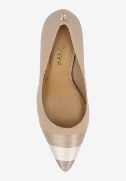 Top view of Garbina BEIGE SATIN