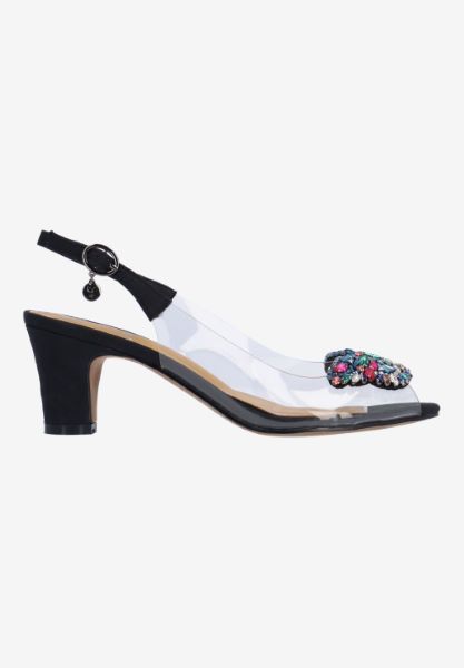 Right side view of Gloriana CLEAR/BLACK/BRIGHT MULTI