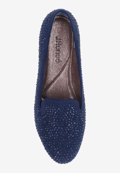 Top view of Hanuko NAVY SUEDE