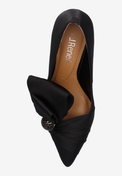 Top view of Hirisha BLACK SATIN
