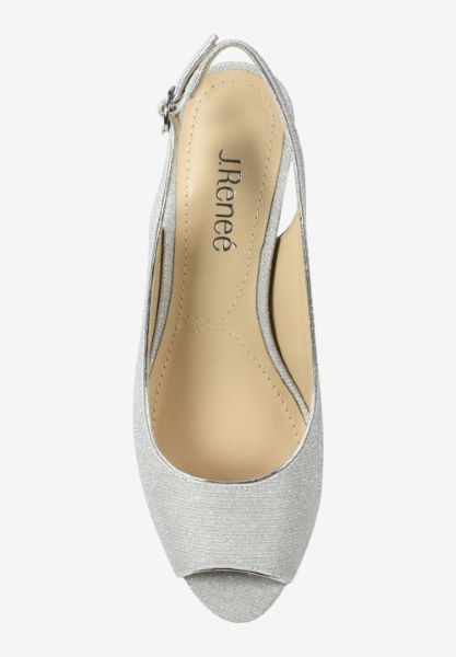Top view of Jenvey Silver Glitter