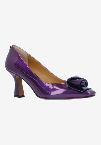 Front view of Karali PURPLE PATENT