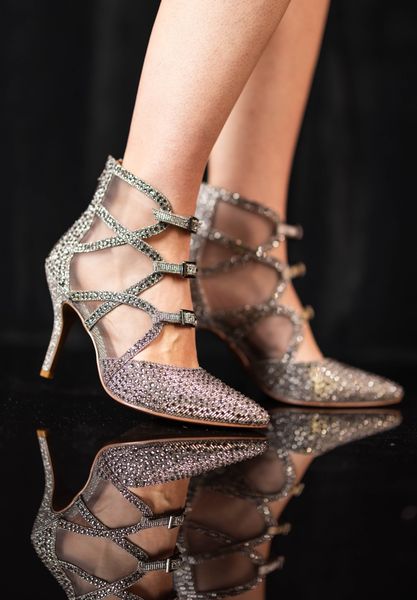 Lifestyle image of Katarina PEWTER GLITTER/RHINESTONES