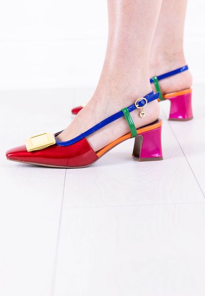 Lifestyle image of Kellen RED/BLUE/GREEN PATENT