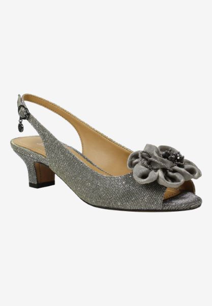 Front view of Leonelle Pewter Glitter