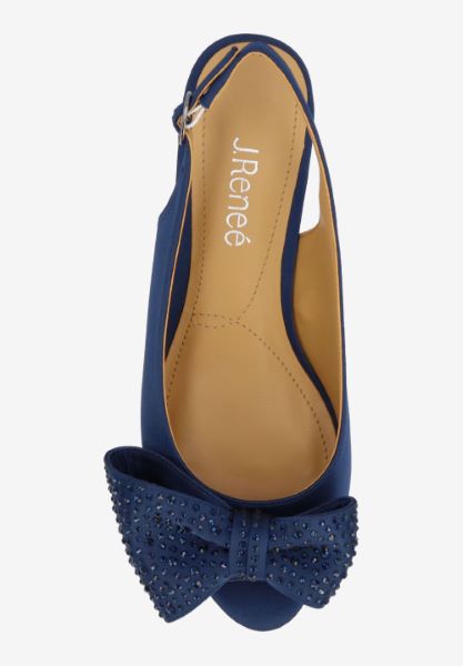 Top view of Lirain NAVY SATIN