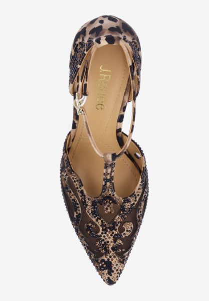 Top view of Lisha BROWN/BLACK ANIMAL PRINT