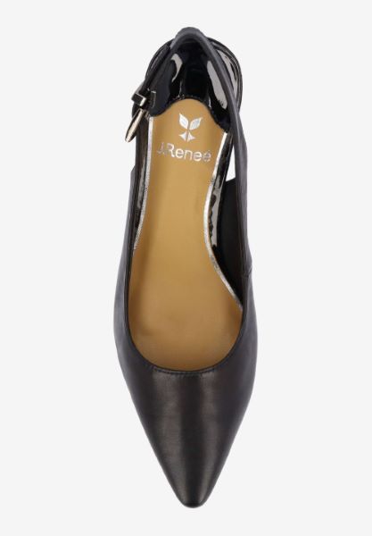 Top view of Mayetta BLACK KIDSKIN