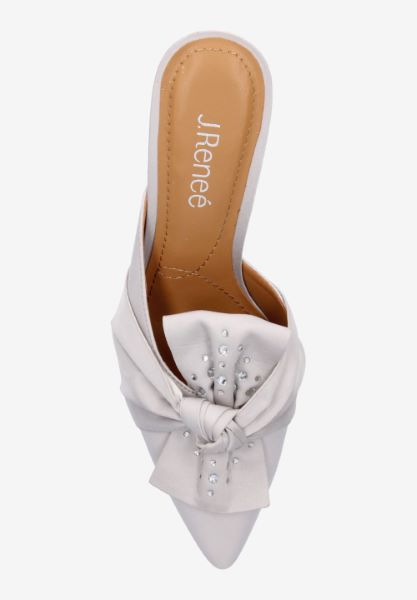 Top view of Mianna STEEL GRAY SATIN