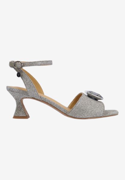 Right side view of Nickee PEWTER DANCE GLITTER