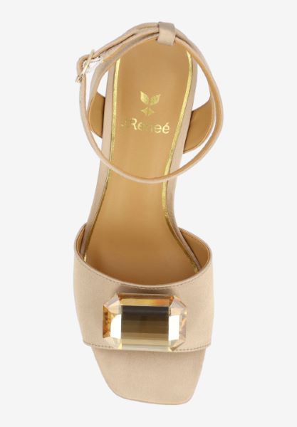 Top view of Nickee BEIGE SATIN