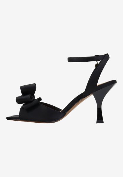 Left side view of Nishia BLACK SATIN