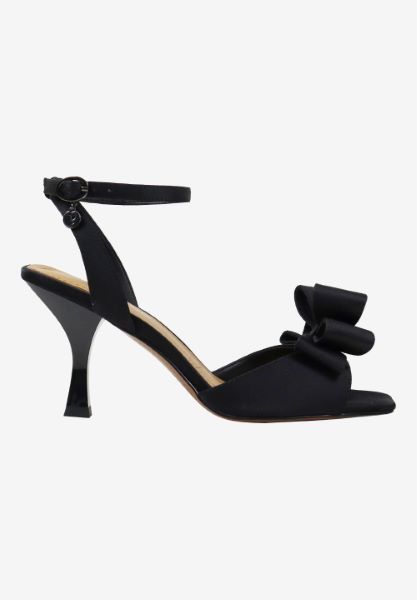 Right side view of Nishia BLACK SATIN