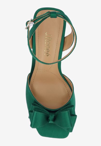 Top view of Nishia EMERALD GREEN SATIN