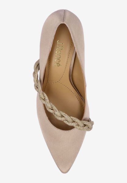 Top view of Nyomee BEIGE SATIN