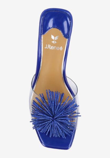 Top view of Ozara CLEAR/ROYAL BLUE PATENT