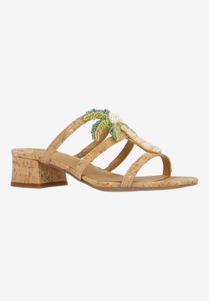 Front view of Palmeto NATURAL/GOLD CORK