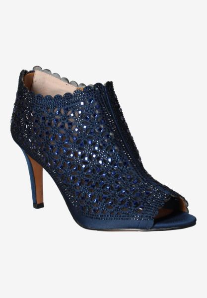 Front view of Radita NAVY SATIN