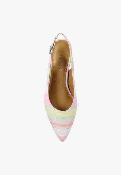 Top view of Shayanne PASTEL STRIPED FABRIC