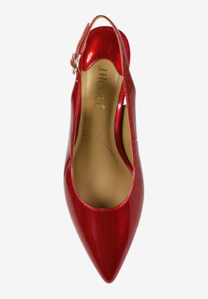 Top view of Shayanne RED PEARL PATENT