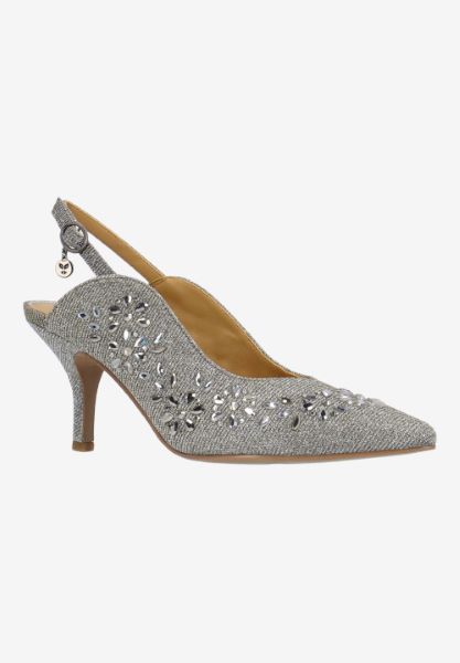 Front view of Solara PEWTER DANCE GLITTER