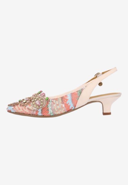 Left side view of Strovanni PINK/PASTEL MULTI