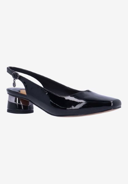 Front view of Taveta BLACK PATENT