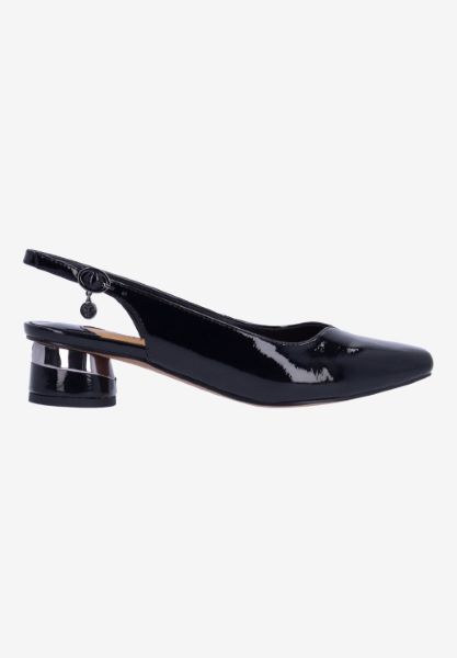 Right side view of Taveta BLACK PATENT