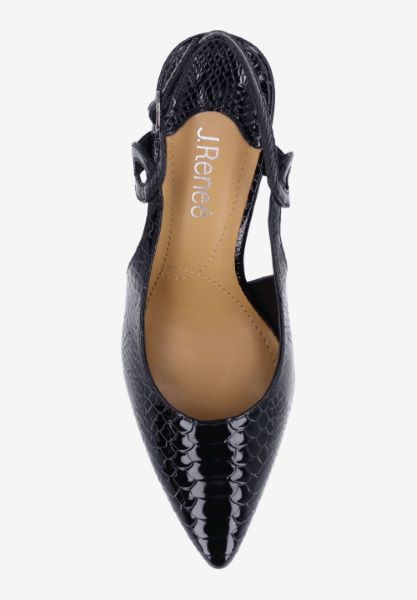 Top view of Tindra BLACK SNAKE EMBOSSED