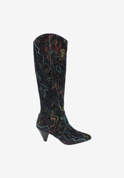 Right side view of Valoria Black Bright Multi