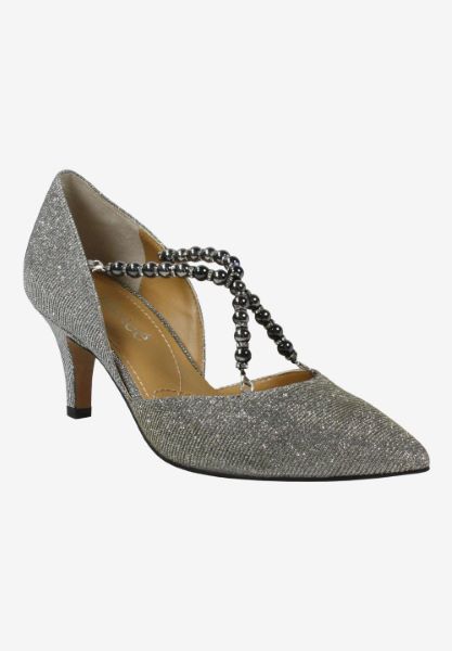 Front view of Zayna Pewter