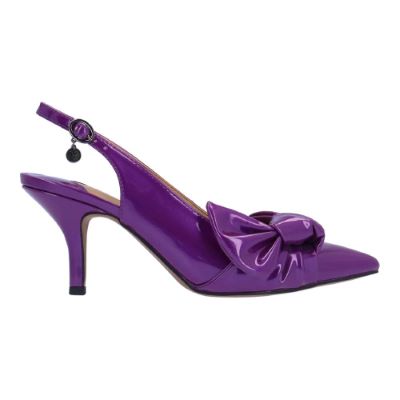 Right side view of Lenore PURPLE PATENT
