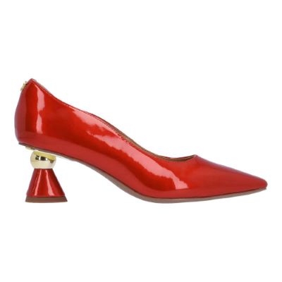 Right side view of Lysandra RED PATENT