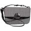Front view of #10500 Black Gray  White  Houndstooth