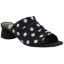 Front view of Banan Black White Polka Dot