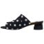 Left side view of Banan Black White Polka Dot