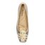 Top view of Edie TAUPE/GOLD MET NAPPA