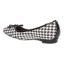 Back view of Hirabelle BLACK/WHITE HOUNDSTOOTH