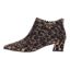 Left side view of Jacinta BROWN/BLACK ANIMAL PRINT/STUDS