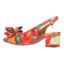 Back view of Kimma ORANGE/RED MULTI FLORAL