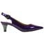 Right side view of Mayetta Purple Pearlized Patent